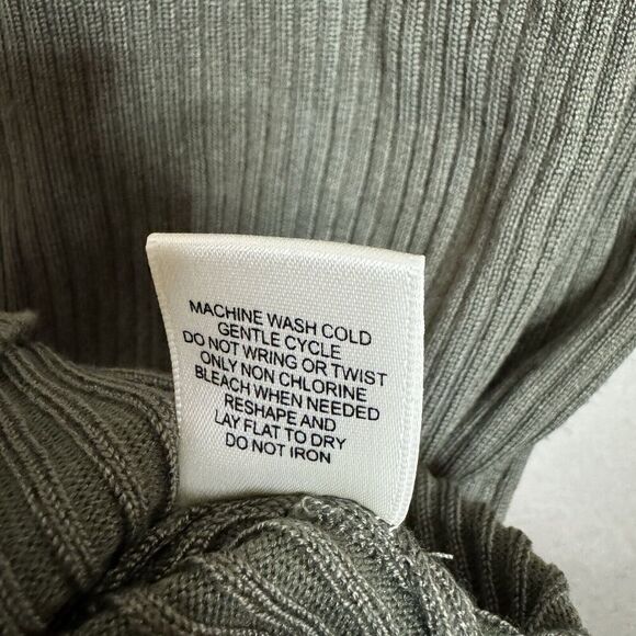 Say What Sweater Knit Dress Woman 2X Army Green Pullover Cold Shoulder Dress NWT - Picture 11 of 15